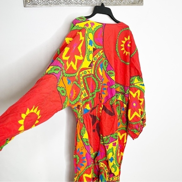Rhode Red Boho Print Jumpsuit Casual Size Medium - Picture 4 of 10